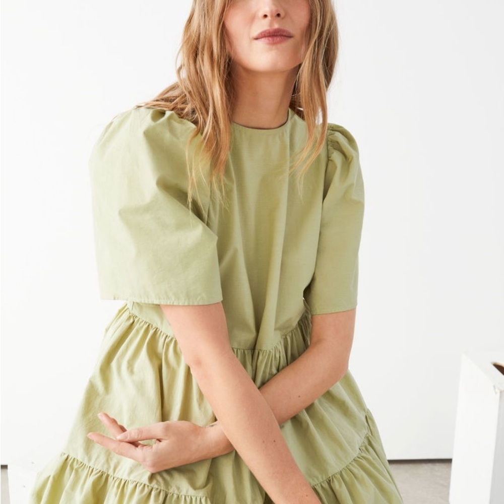 & OTHER STORIES - Voluminous Ruffle Mini Dress - Picture 4 of 6